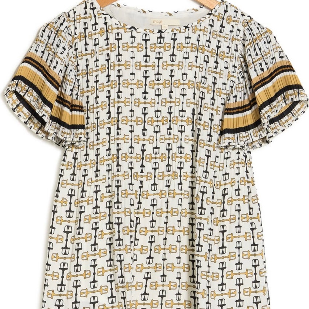 New: Maje women pleated tunic top in size 3